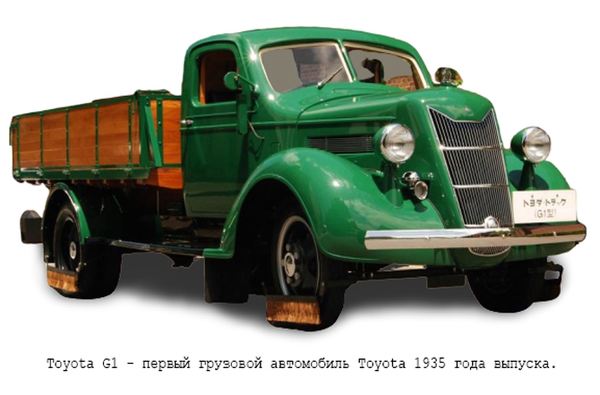 Первый грузовой автомобиль Toyota G1